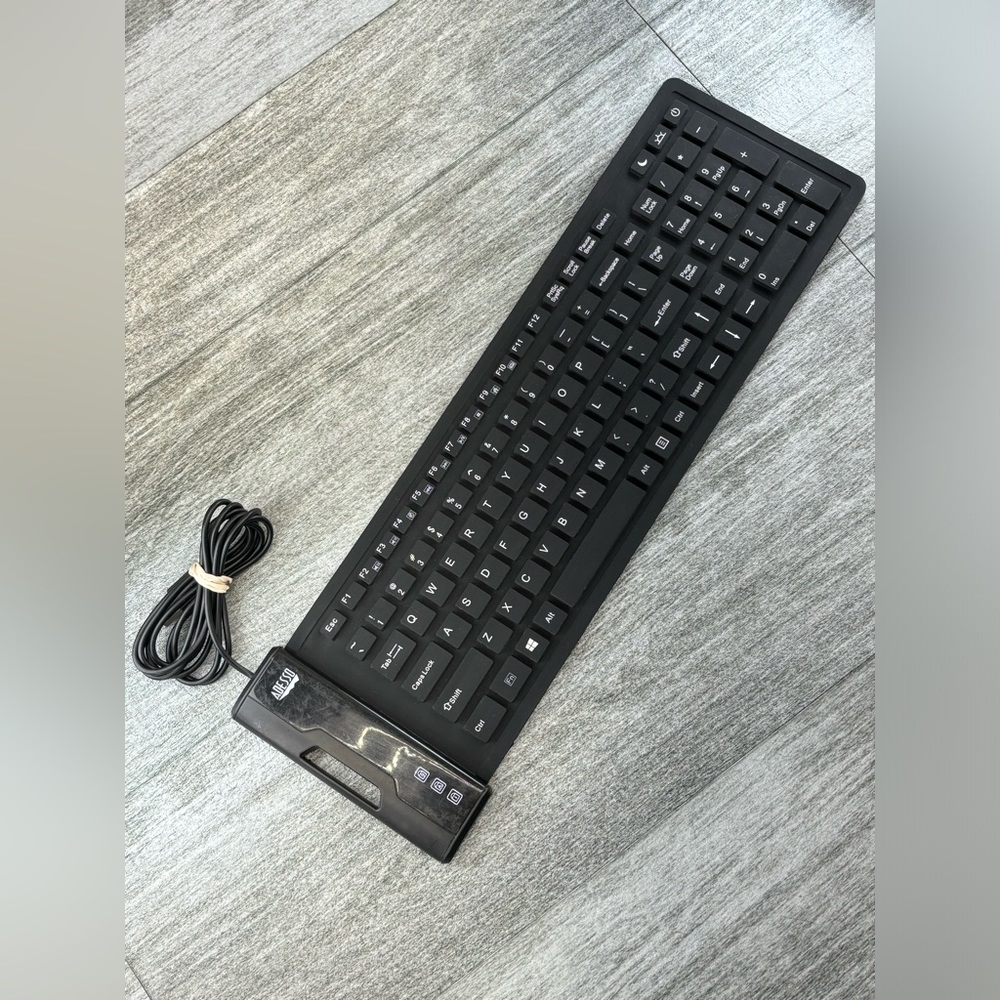 Adesso AKB-222UB USB Antimicrobial Foldable Water Proof 108-key compact size key
